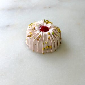 Entremet framboise pistache